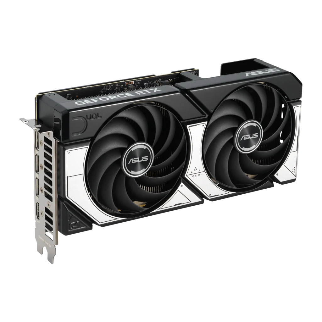 ASUS Dual RTX 5070 OC 12GB, vista com caixa: placa gráfica com dois ventoinhas e embalagem oficial - Item3