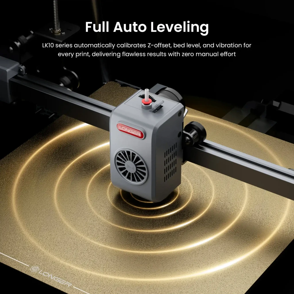Impresora 3D Longer LK10 Plus FDM con marco metálico, extrusor directo con ventilador, gran cama calefactable y pantalla táctil inclinada; admite PLA, PETG, - Ítem3