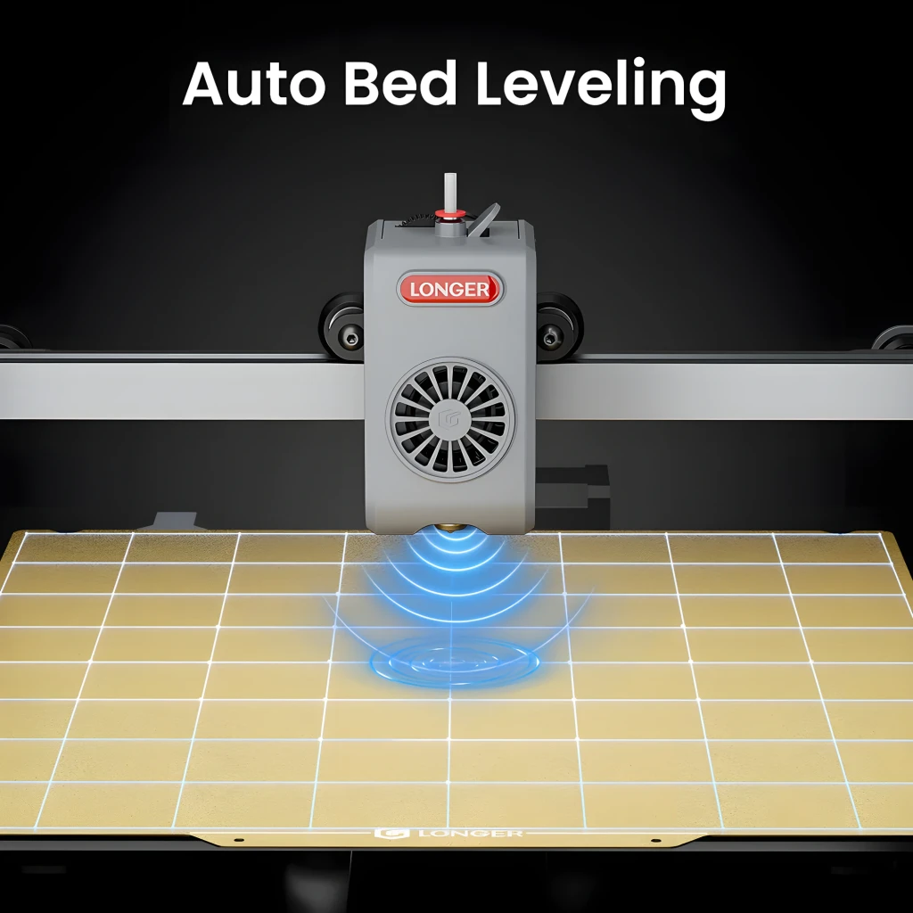 Impresora 3D Longer LK10 Plus FDM con marco metálico, extrusor directo con ventilador, gran cama calefactable y pantalla táctil inclinada; admite PLA, PETG, - Ítem4
