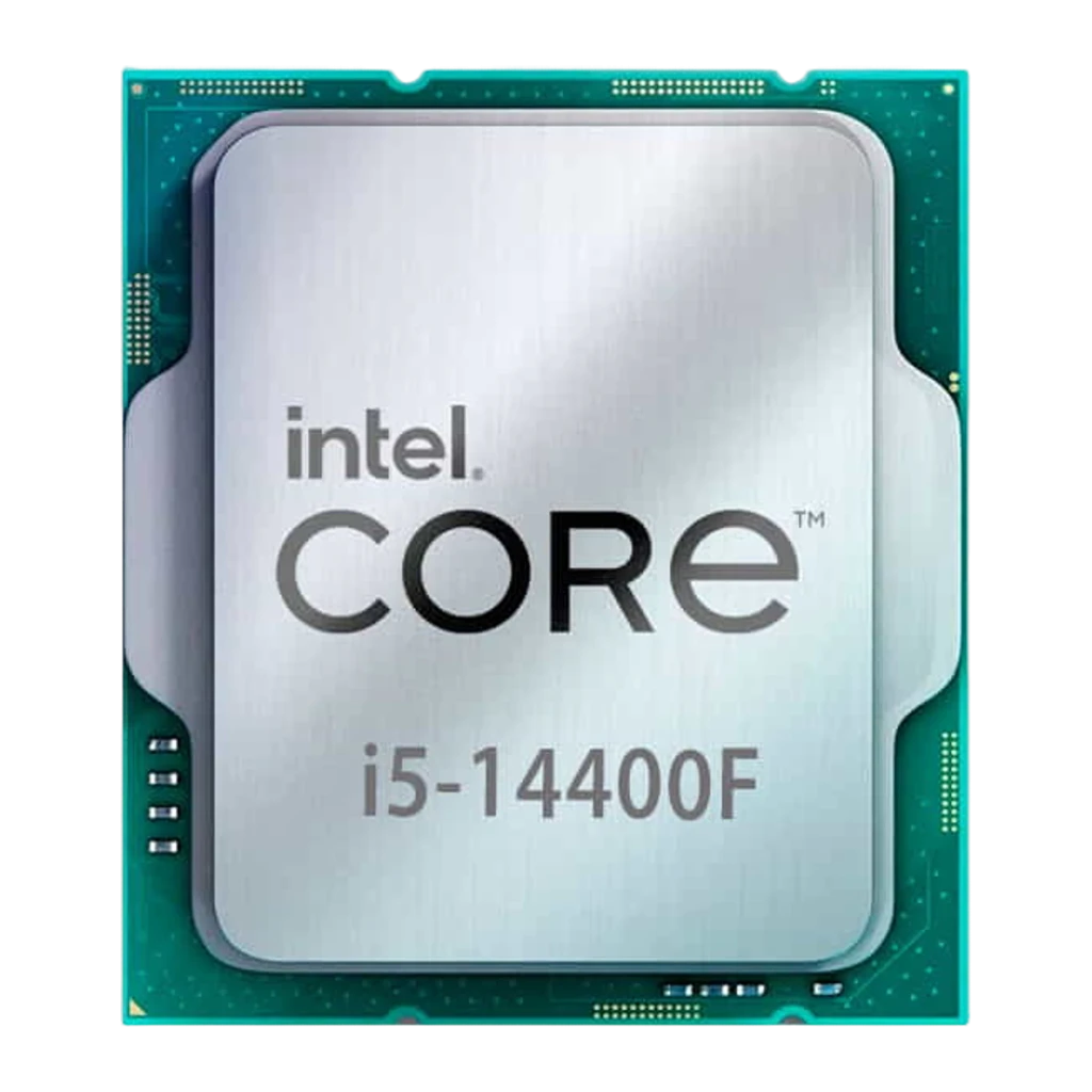 Intel Core i5-14400F, caja y procesador: packaging azul 14th Gen con chip Intel Core en primer plano - Ítem1