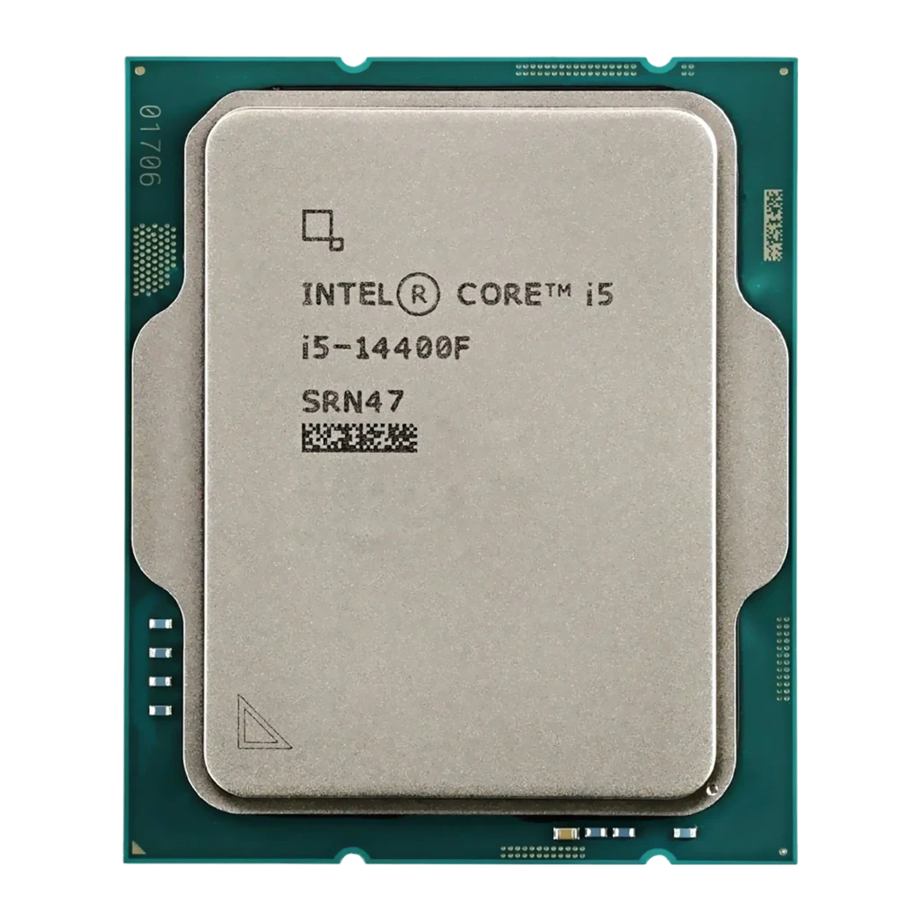 Intel Core i5-14400F, caja y procesador: packaging azul 14th Gen con chip Intel Core en primer plano - Ítem2