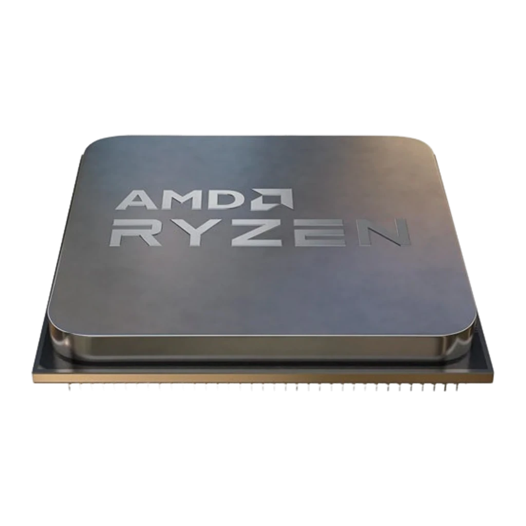 AMD Ryzen 7 5700G Socket AM4, caja en ángulo: packaging gris con logo naranja Ryzen 7 y procesador visible en lateral - Ítem2