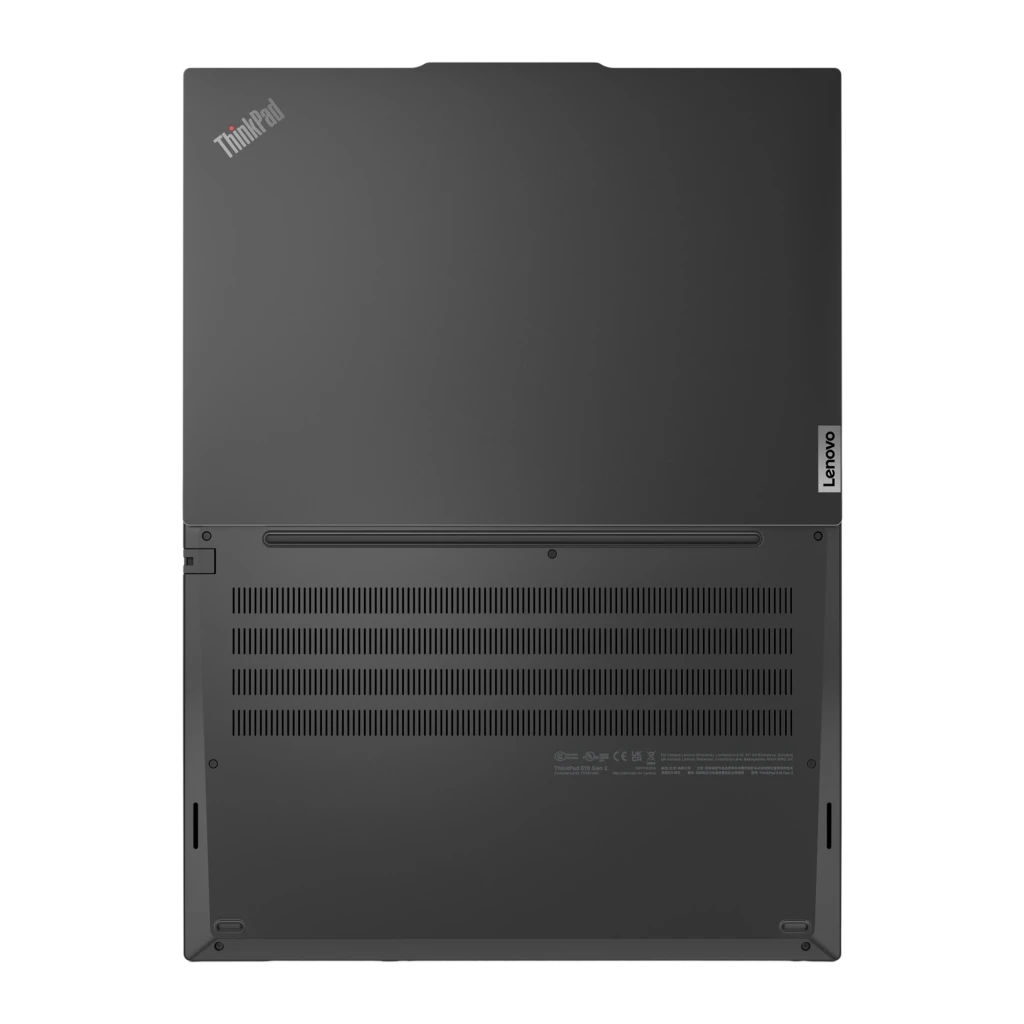 Lenovo ThinkPad E16 Gen 3 512GB preto, vista frontal em ângulo: ecrã com Windows 11, teclado com TrackPoint vermelho e - Item2