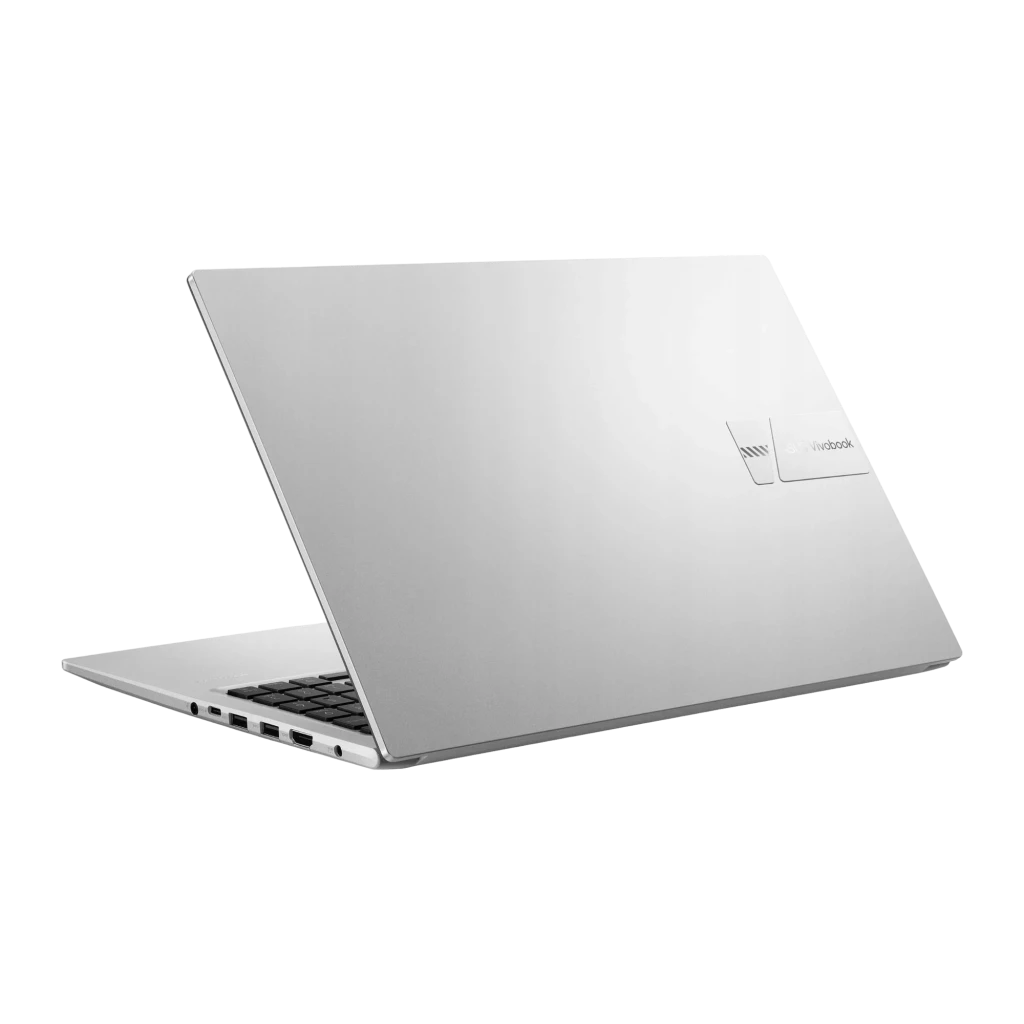 ASUS Vivobook 15 M1502YA 512GB Plata, vista frontal: pantalla abierta con logotipo Vivobook, teclado y touchpad visibles - Ítem1