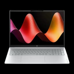 Ordinateur portable HP OmniBook 3 8 avec écran IPS 2K 16 pouces sans bordures, clavier argent rétroéclairé et châssis fin argenté, webcam centrée