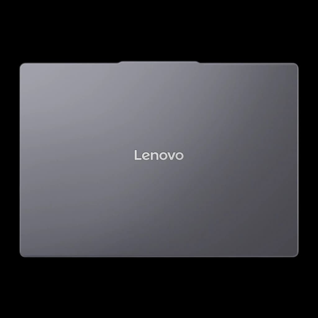 Lenovo IdeaPad Slim 3 16IRH10 1TB Cinzento, vista superior: tampa fechada com logo Lenovo centrado, acabamento mate uniforme