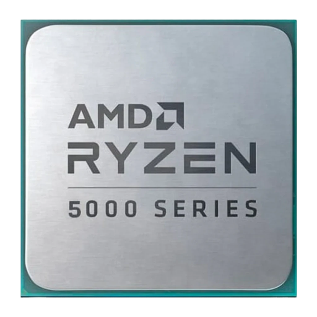 Boîte AMD Ryzen 9 5900XT avec logo Ryzen orange, mention 5000 Series, coin supérieur AMD, fenêtre latérale montrant le processeur, design gris brossé et - Ítem1