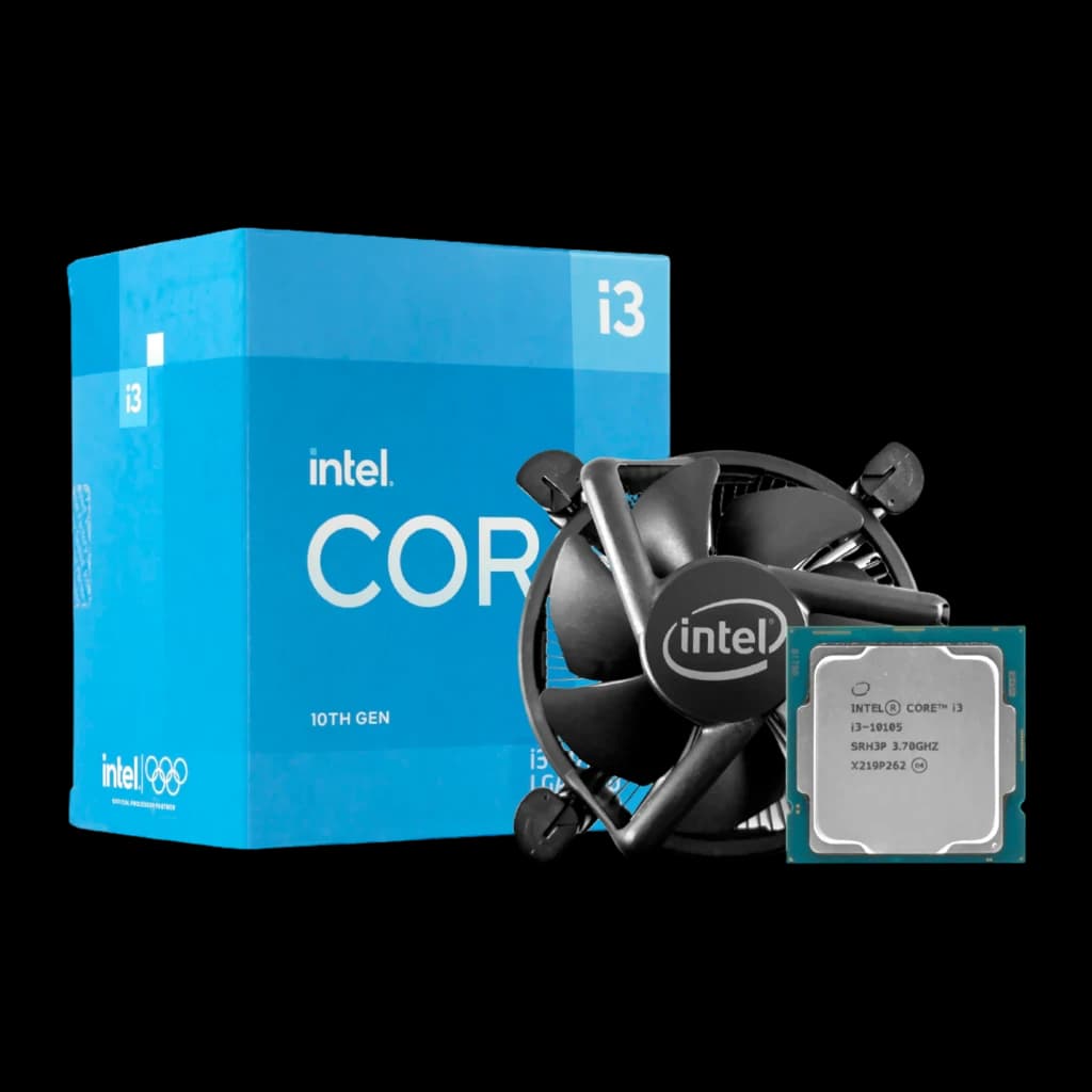 Intel Core i3-10105 3,7 GHz LGA 1200, contenu boîte: processeur, ventirad stock Intel et boîte bleue 10th Gen