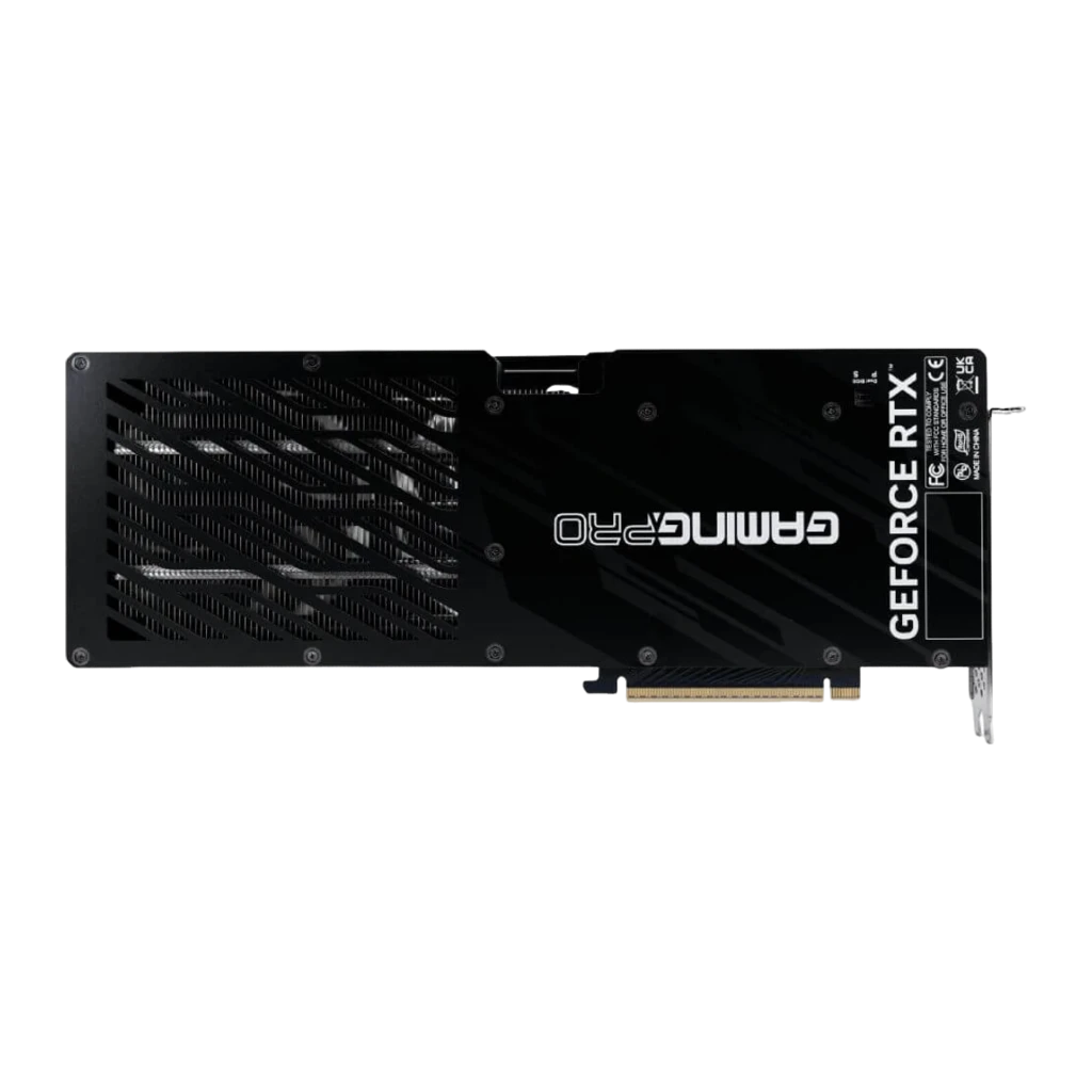 Palit GeForce RTX 5080 GamingPro 16GB negro, vista frontal: tres ventiladores con logo Palit y cubierta negra mate - Ítem1