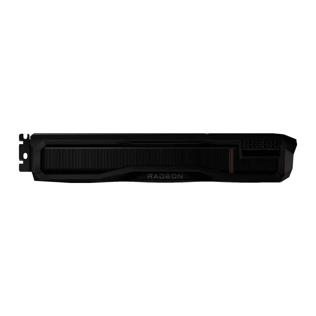 Tarjeta gráfica XFX Radeon RX 7900 XT MBA Gaming 20GB GDDR6 con triple ventilador, diseño negro con acentos rojos, chasis robusto y backplate metálico - Ítem1