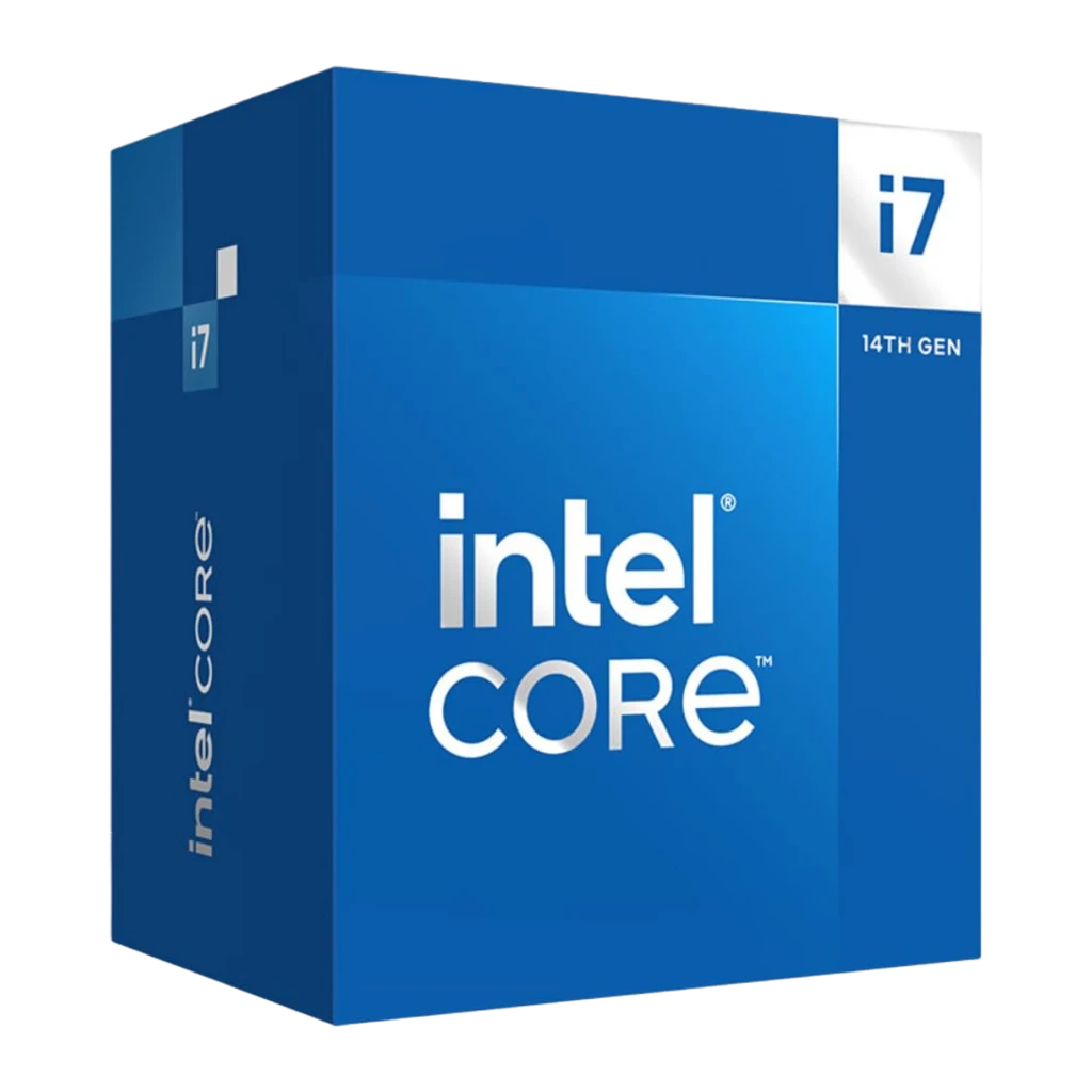 Logo bleu Intel Core avec lettrage blanc, carré aux tons bleus superposés, badge i7 en bas à droite, design net et moderne pour Processeur Intel Core - Ítem3