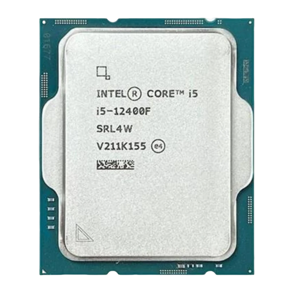 Boîte bleue Intel Core avec logo Intel en blanc, lettrage Core centré et badge i5 en bas à droite, design géométrique épuré et contrasté - Ítem3