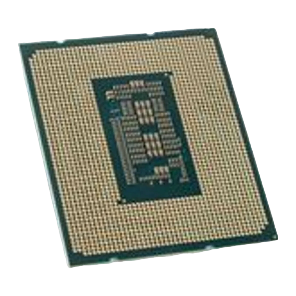 Boîte bleue Intel Core avec logo Intel en blanc, lettrage Core centré et badge i5 en bas à droite, design géométrique épuré et contrasté - Ítem4