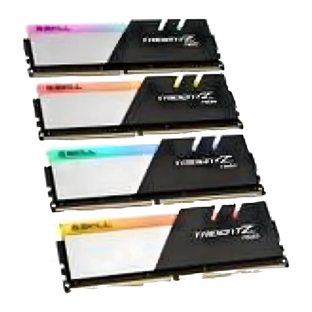 G.Skill Trident Z Neo 64GB DDR4 preto/prata, kit 4 módulos: dissipadores RGB, logo G.Skill azul e texto Trident Z Neo - Item1
