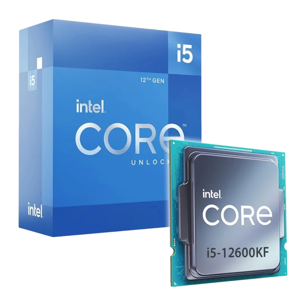 Intel Core i5-12600KF, vue de face: IHS argenté gravé i5-12600KF SRL4U et PCB vert sarcelle - Ítem4