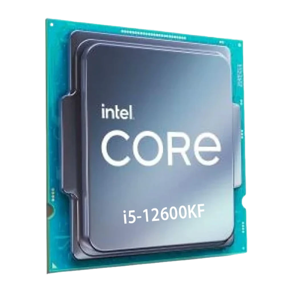 Intel Core i5-12600KF, vue de face: IHS argenté gravé i5-12600KF SRL4U et PCB vert sarcelle - Ítem5