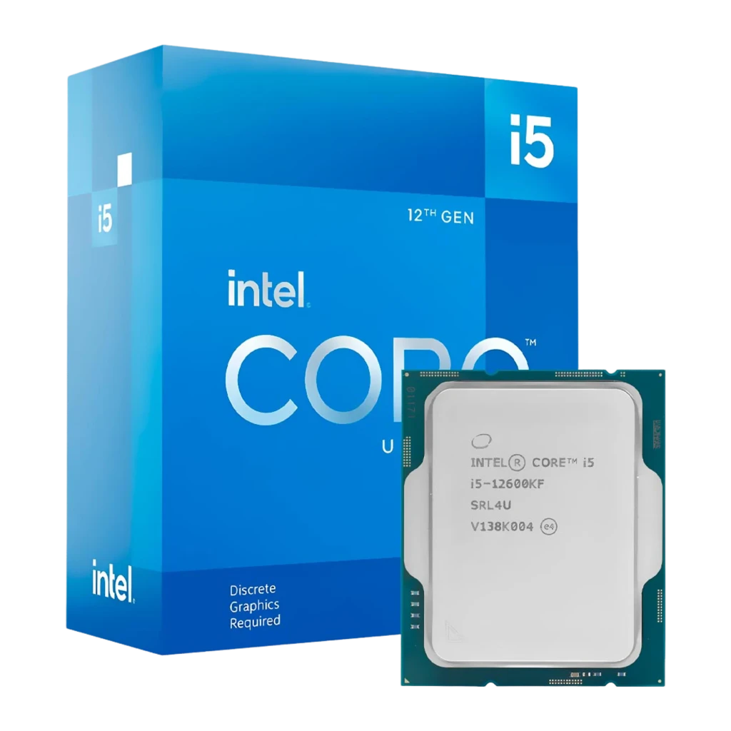 Intel Core i5-12600KF, vue de face: IHS argenté gravé i5-12600KF SRL4U et PCB vert sarcelle - Ítem6