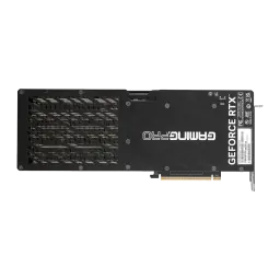 Palit GeForce RTX 5080 GamingPro OC 16GB noir, vue arrière: backplate avec grille de ventilation et texte GamingPro GeForce