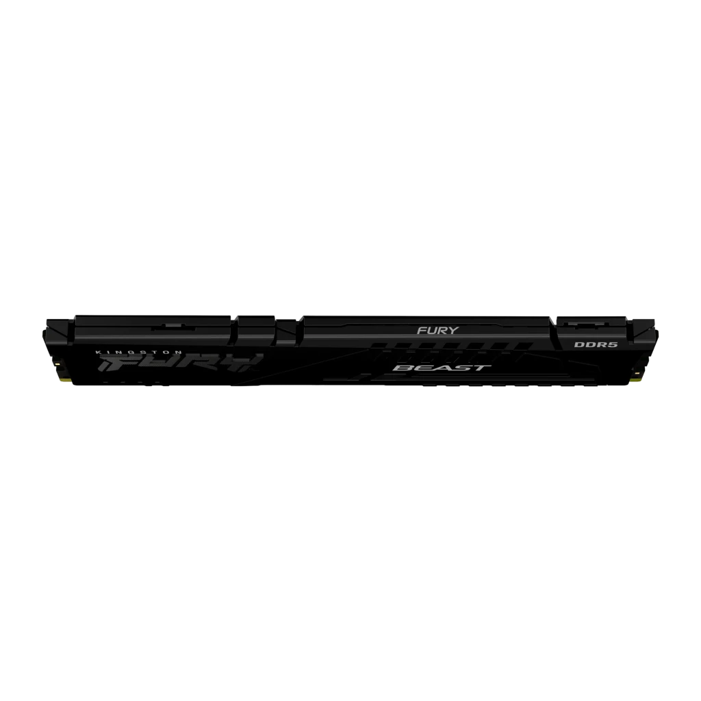 Kingston FURY Beast DDR5 RGB 32GB Negro, vista frontal: disipador negro con logo FURY Beast y etiqueta DDR5 - Ítem3