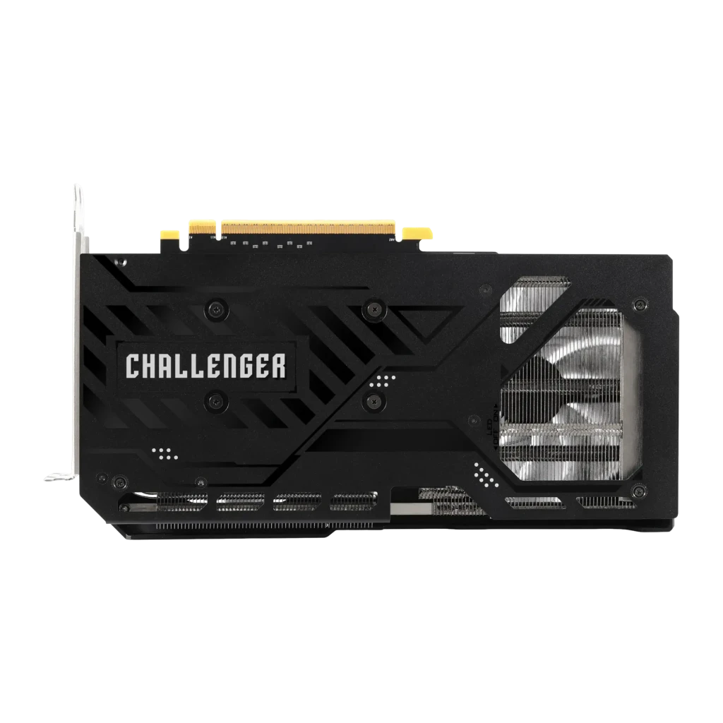 ASRock Intel Arc B580 Challenger OC 12GB negra, frontal: dos ventiladores, logo Challenger y franja RGB azul-verde - Ítem3