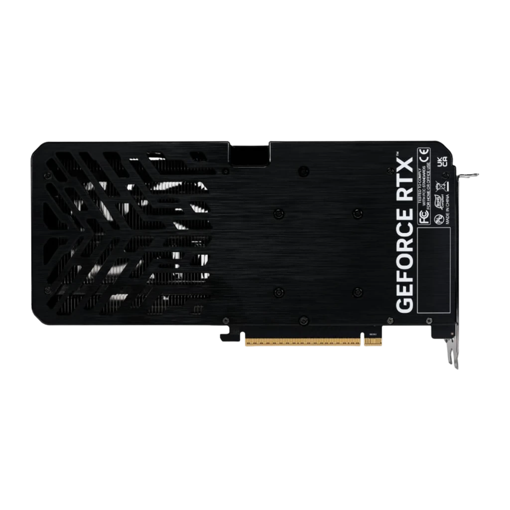 Gainward GeForce RTX 5060 Ti Ghost 8GB preta, vista frontal: dois ventiladores, logos GeForce RTX e GHOST no shroud preto - Item2