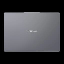 Lenovo IdeaPad Slim 3 15ARP10 512GB Luna Grey, vista traseira: tampa fechada com logótipo Lenovo centrado em cinzento mate