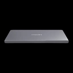 Lenovo IdeaPad Slim 3 15ARP10 512GB Luna Grey, vista de perfil: portátil fechado mostrando a espessura fina da tampa