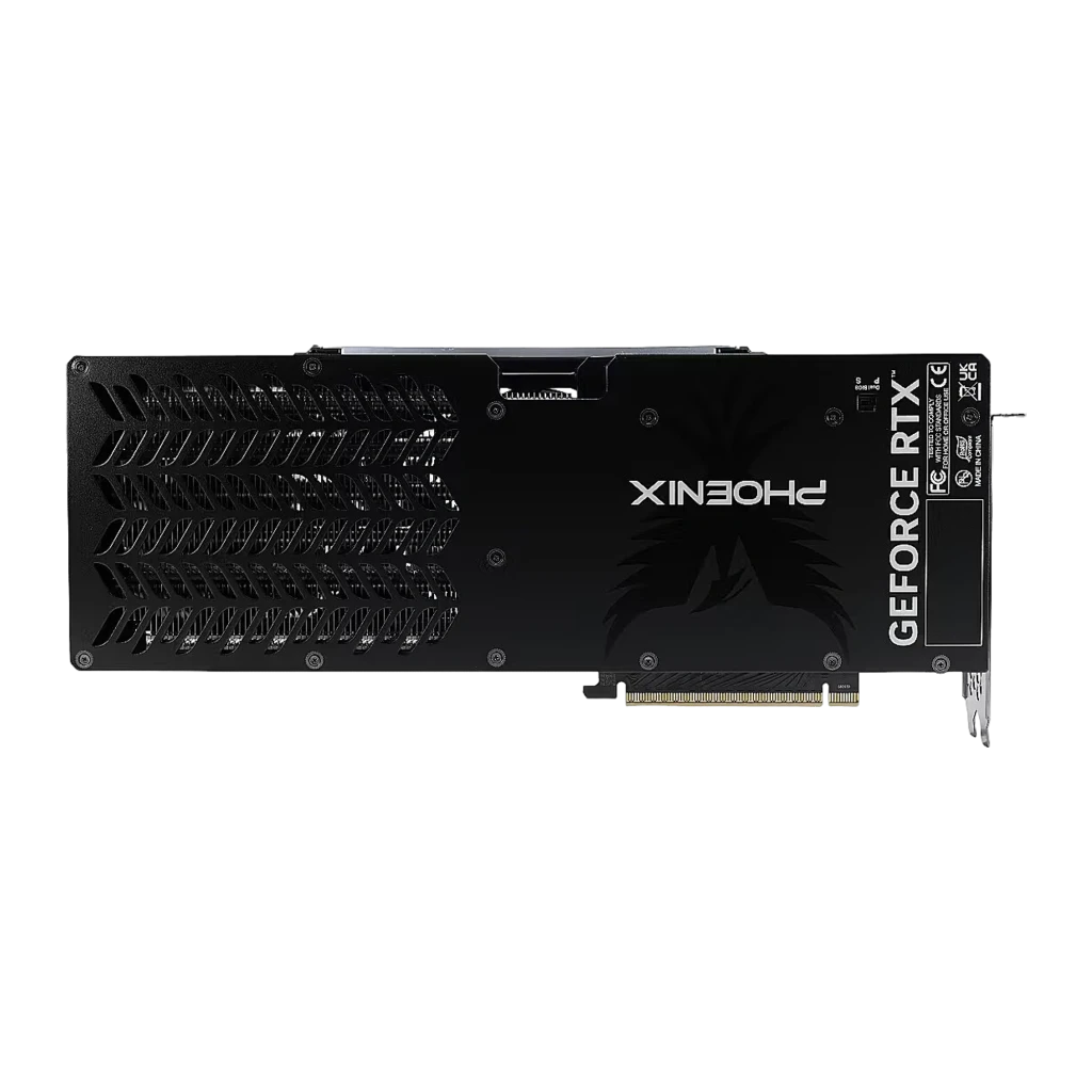 Gainward GeForce RTX 5070 Phoenix GS, vista frontal: três ventiladores, logo fénix central e shroud preto texturizado - Item1