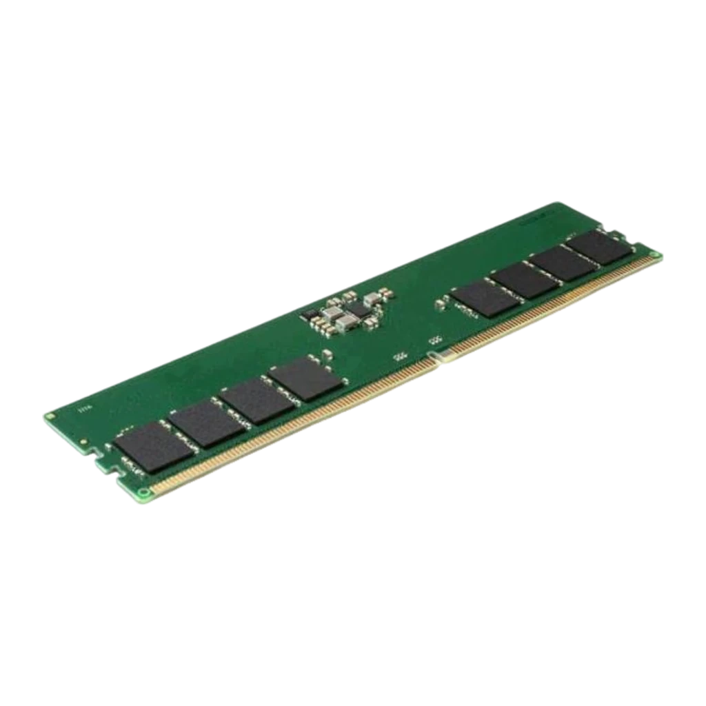 Kingston KCP556UD8-32 32GB DDR5 5600MHz DIMM vert, vue de face: PCB vert avec puces mémoire et connecteur doré - Ítem1