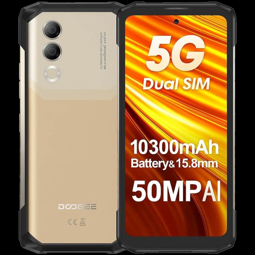 Doogee Blade 20X violet robuste MIL-STD-810H IP68 IP69K, dos bicolore avec deux caméras et flash, écran 6,6 pouces IPS 90Hz aux bordures renforcées