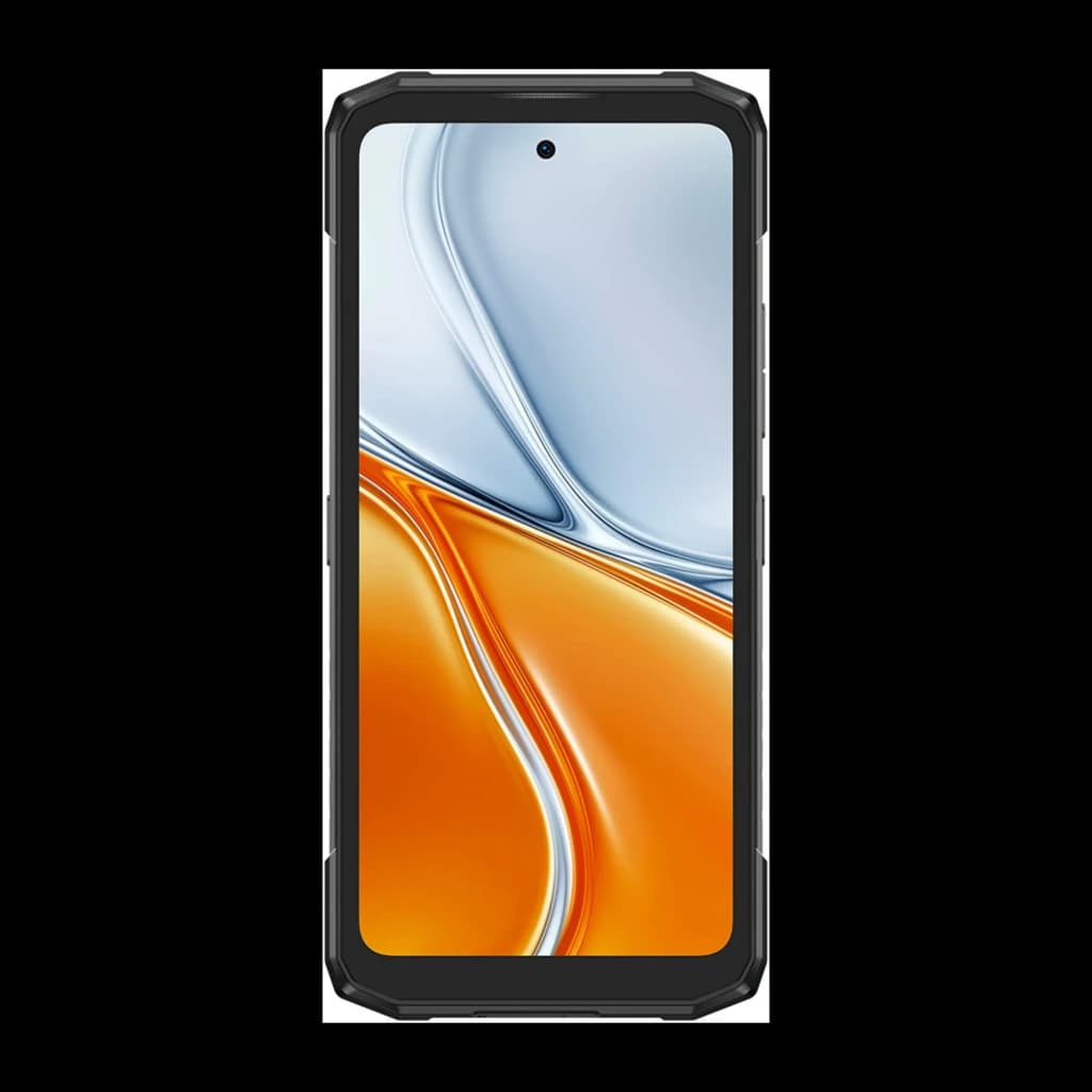 Doogee Blade 20X noir robuste, écran 6,6 pouces IPS 90Hz bordures renforcées, caméra 16MP avant centrée, design angulaire antichoc IP68 IP69K MIL-STD-810H