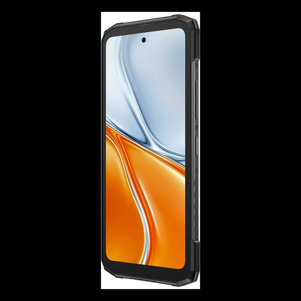 Doogee Blade 20X noir robuste avec cadre renforcé, écran 6,6 pouces IPS 90Hz bord à bord, bords texturés et boutons latéraux proéminents