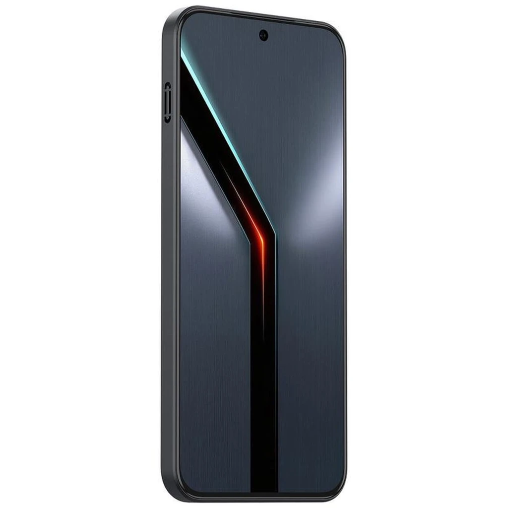 Nubia Neo 5 GT noir avec dos texturé, module photo triple, accents LED bleus, écran bord à bord perforé et gâchettes latérales rouges pour le gaming - Ítem4