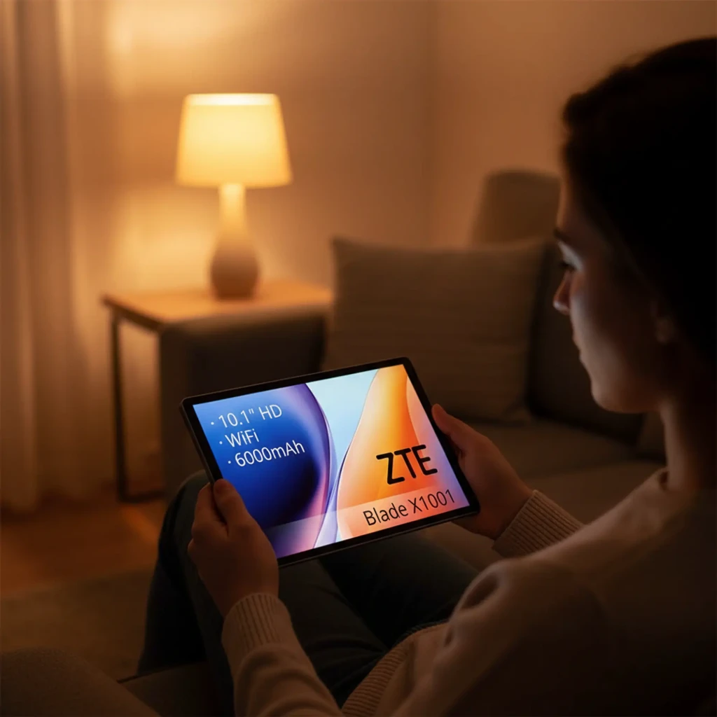 Tablette ZTE Tab Blade X1001W grise 10,1 pouces HD avec stylet et clavier inclus, double capteur photo arrière, Wi‑Fi, batterie 6000 mAh, design fin - Ítem2
