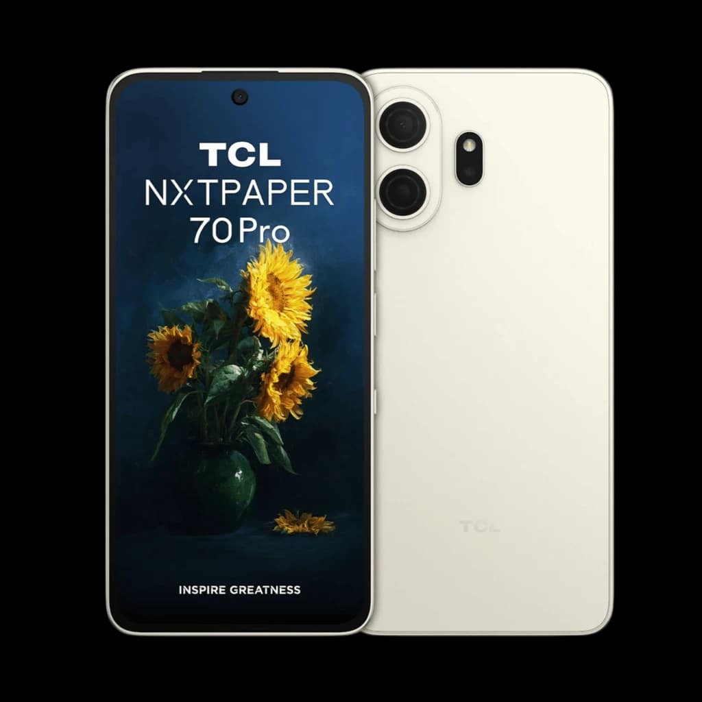 TCL NXTPAPER 70 Pro 5G or 6,9 pouces avec écran NXTPAPER 4.0 mat, bords fins, double appareil photo arrière, caméra frontale centrale, 8 Go RAM, 256 Go
