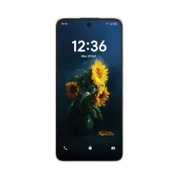 Smartphone TCL NXTPAPER 70 Pro 5G or, écran 6,9 pouces NXTPAPER 4.0 bord fin, poinçon central, fond d’écran tournesols, boutons latéraux argentés