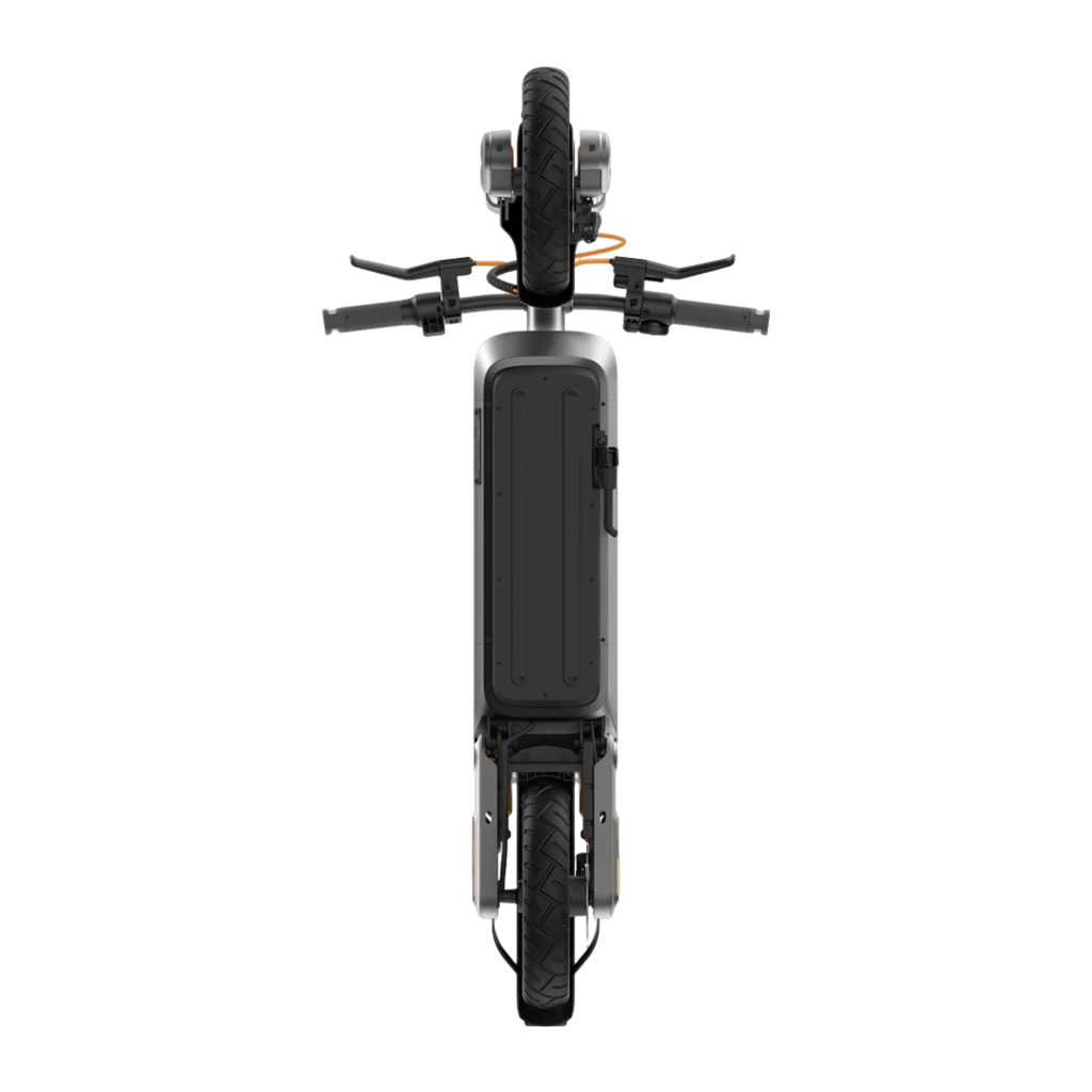 Patinete Eléctrico Xiaomi Electric Scooter 6 Max, diseño gris con detalles naranjas, ruedas 12 pulgadas, freno de disco delantero y plataforma amplia - Ítem4