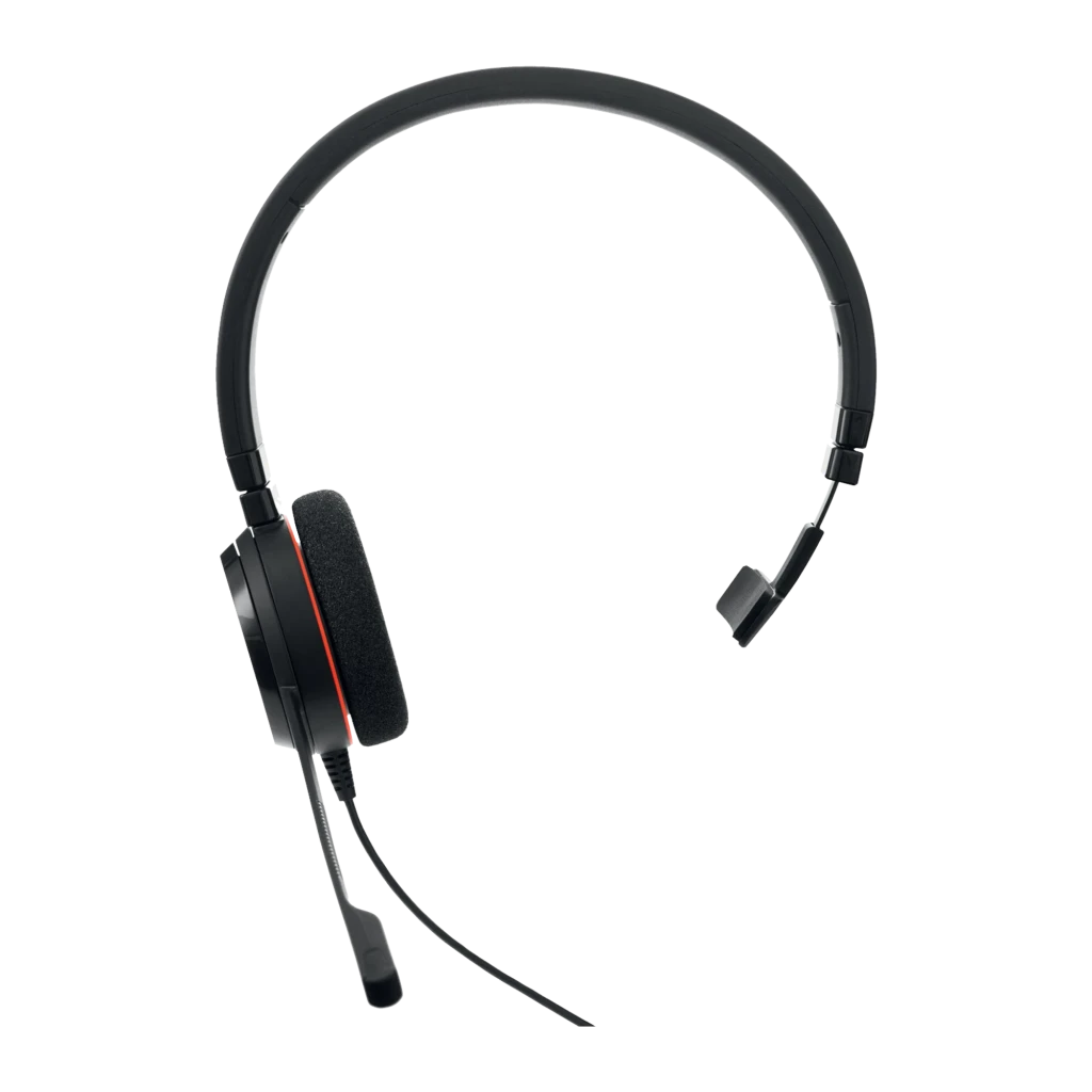 Jabra Evolve 20 Mono preto, kit completo: fone com acessórios e cabos USB-C/A - Item2