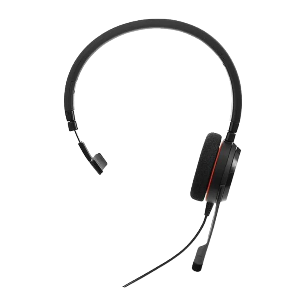 Jabra Evolve 20 Mono preto, kit completo: fone com acessórios e cabos USB-C/A - Item3