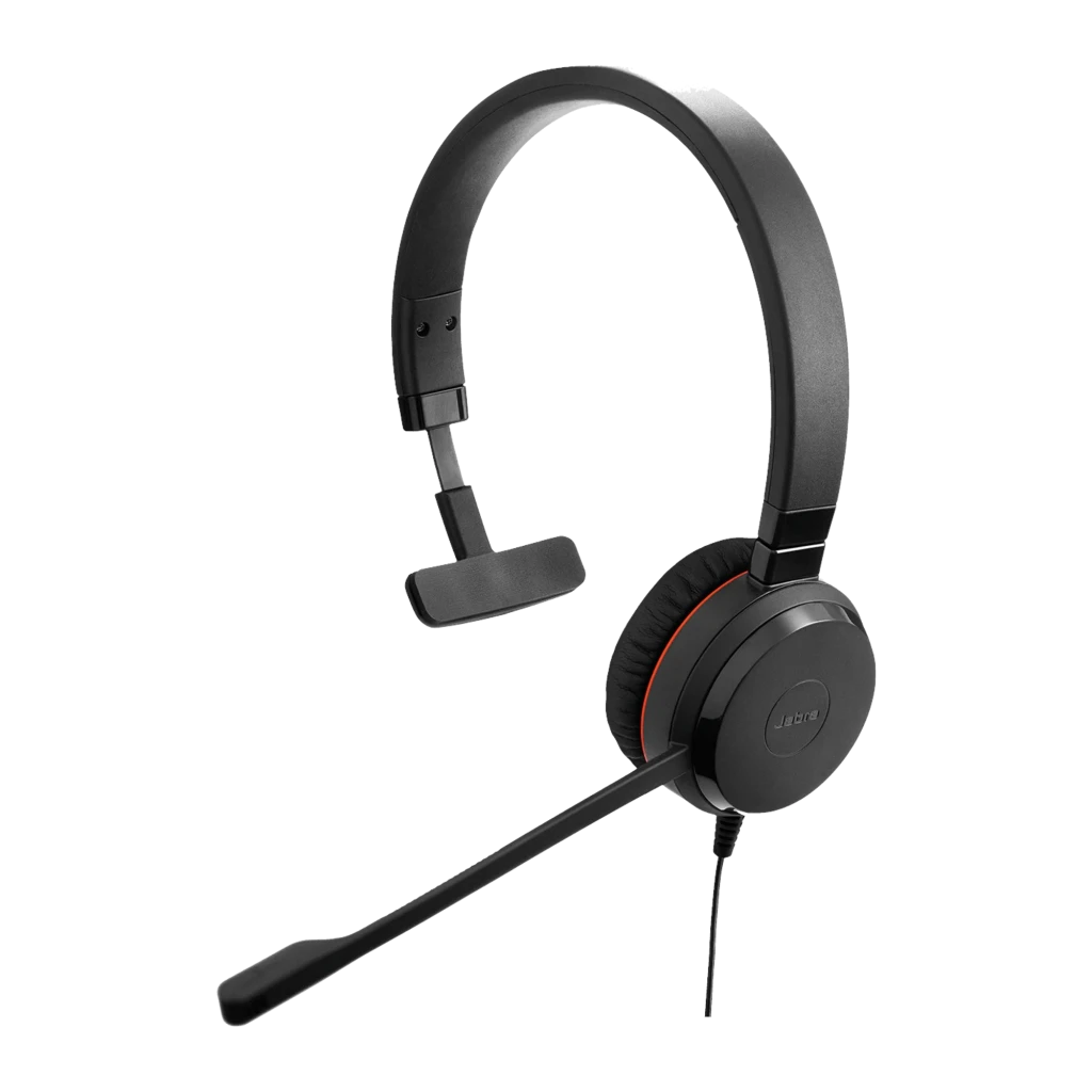 Jabra Evolve 20 SE MS Mono negro, kit completo: auricular con accesorios y cables incluidos - Ítem1