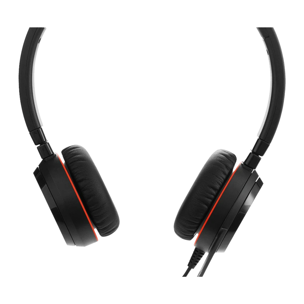 Jabra Evolve 20 SE UC Stereo Noir, vue de face: casque avec serre-tête et micro flexible - Ítem2