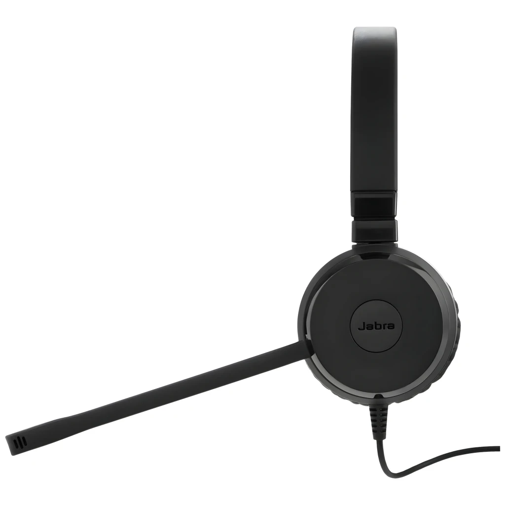 Jabra Evolve 20 SE UC Stereo Noir, vue de face: casque avec serre-tête et micro flexible - Ítem3