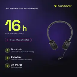 Jabra Auriculares Evolve 65 TE Stereo negro - características