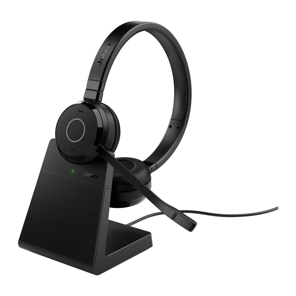 Jabra Evolve 65 TE Stereo negro, vista frontal: auriculares con diadema y micrófono boom - Ítem3