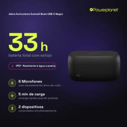 Jabra Auriculares Evolve2 Buds USB-C negro - características
