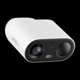 Imou Cell Go Kit Bullet 4GB Blanco, vista frontal baja: módulo de cámaras negro centrado, lente y sensor visibles, cuerpo
