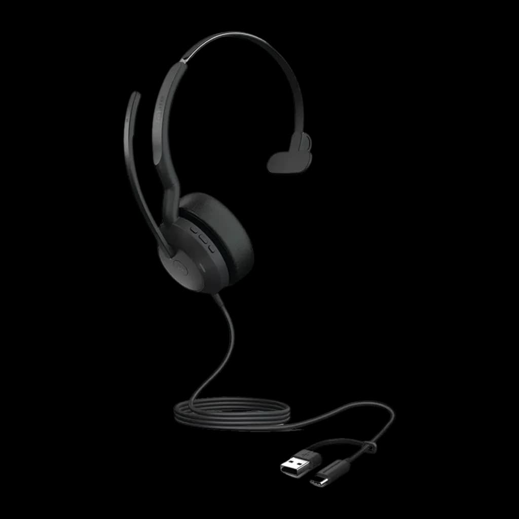 Jabra Auriculares Evolve2 50 USB-C/A Mono noir - vue