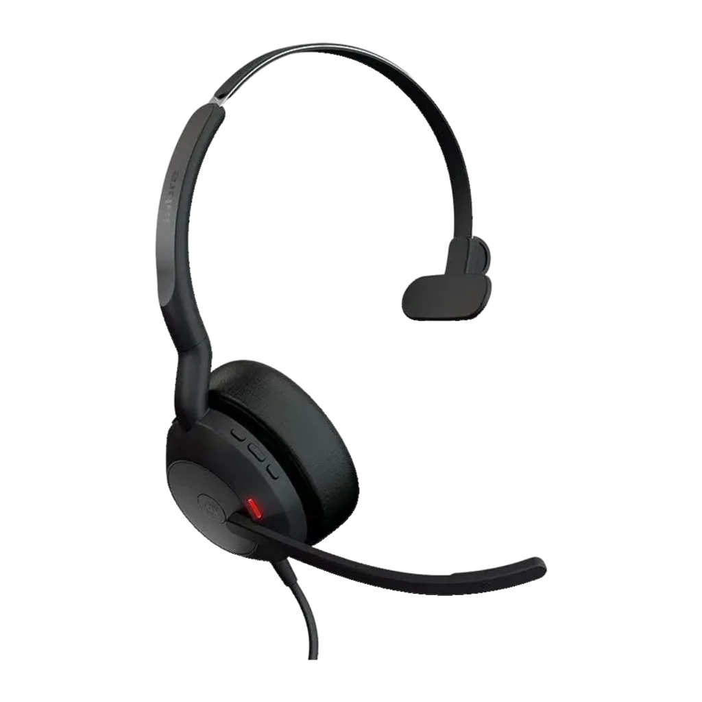 Jabra Auriculares Evolve2 50 USB-C/A Mono preto - vista - Item1