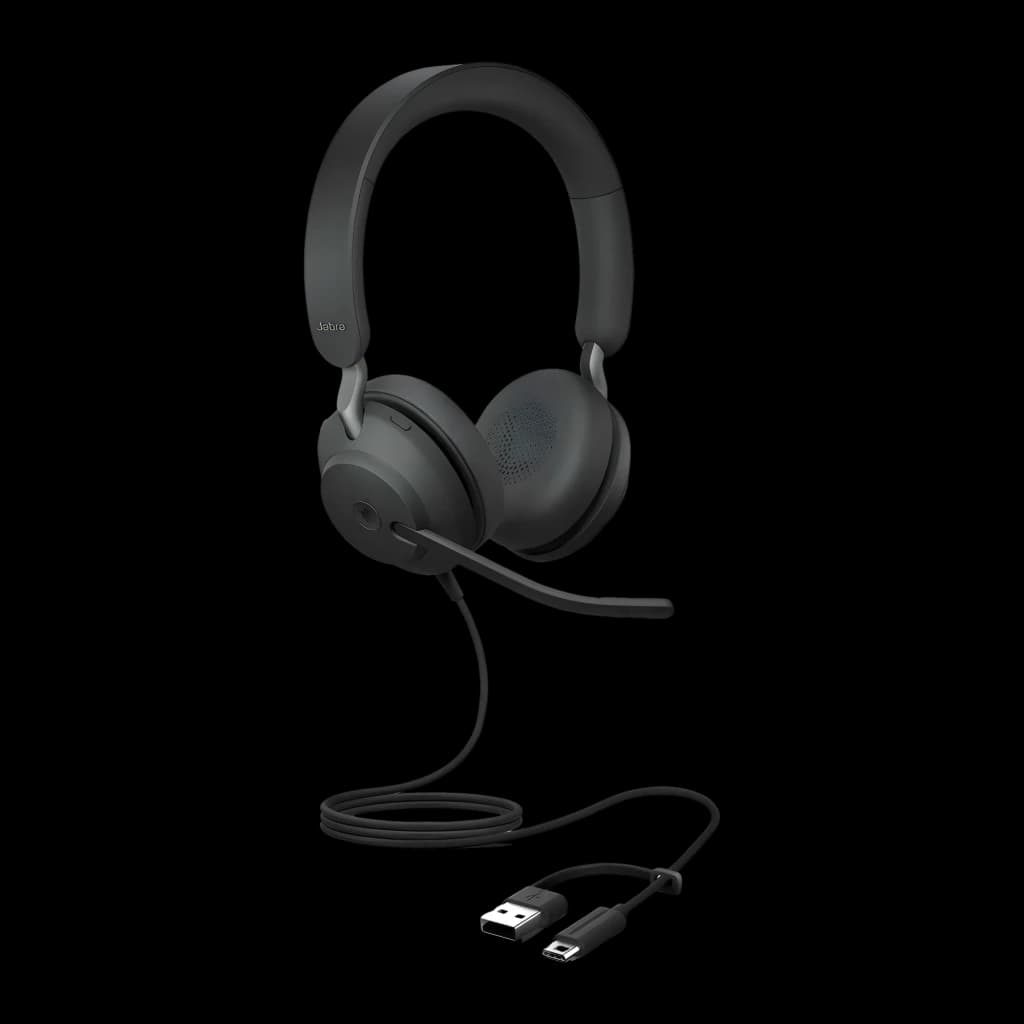 Jabra Auriculares Evolve2 40 SE UC Stereo USB-C/A noir - vue
