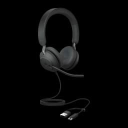 Jabra Auriculares Evolve2 40 SE UC Stereo USB-C/A noir - vue